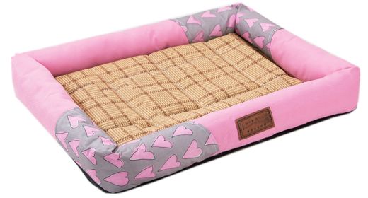 Fluffy Paws Pet Bed Crate Pad Premium Summer Bedding For  Dogs & Cats Pink