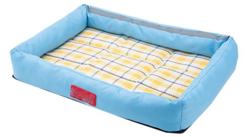 Fluffy Paws Pet Bed Crate Pad Premium Summer Bedding For  Dogs & Cats Light blue